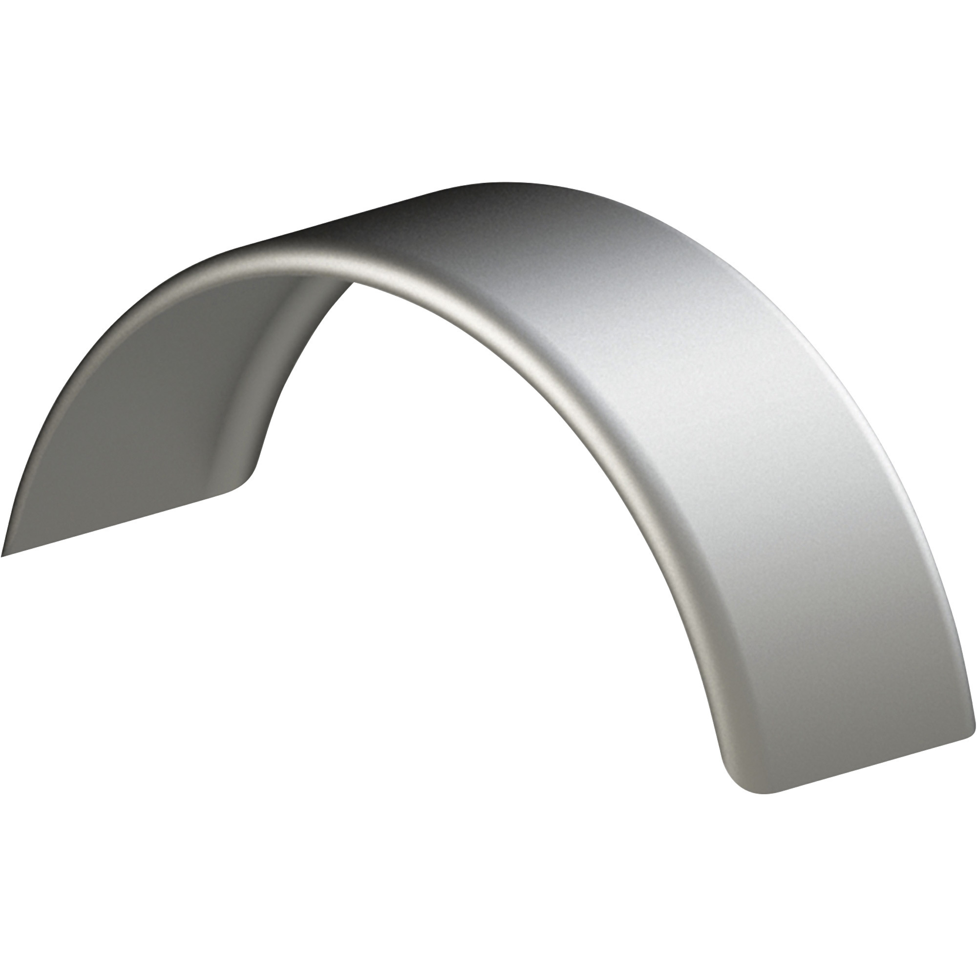 Tow Zone Single Round Steel Trailer Fender, Fits 14in.-15in. Tires, 31 1/2in. x 10in. x 13in.
